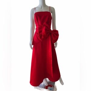 Alfred Angelo Red Formal Dress with Bow
